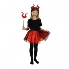 Dětský kostým čertice tutu sukýnka s příslušenstvím