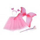 Karnevalový kostým - motýlí víla světle růžová