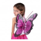 Karnevalový kostým - motýl tmavě růžový