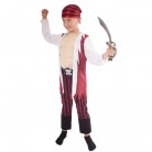 Dětský kostým pirát s šátkem a vycpanou hrudí L