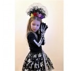 Karnevalový kostým halloween, kostra, čarodejnice