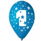 Latexový balonek s potiskem číslo 1