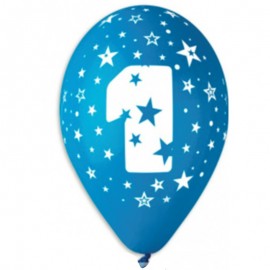 Latexový balonek s potiskem číslo 1