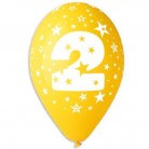 Latexový balonek s potiskem číslo 2
