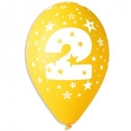 Latexový balonek s potiskem číslo 2