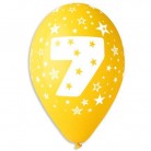 Latexový balonek s potiskem číslo 7