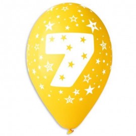 Latexový balonek s potiskem číslo 7