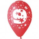 Latexový balonek s potiskem číslo 9