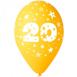 Latexový balonek s potiskem číslo 20
