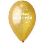 Balonek všechno nejlepší zlatý