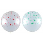 Balónek nafukovací transparentní s potiskem