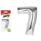 Balonek č.7 nafukovací foliový 75 cm