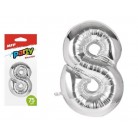 Balonek č.8 nafukovací foliový 75 cm