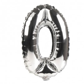 Nafukovací číslice "0" stříbrná