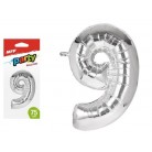 Balonek č.9 nafukovací foliový 75 cm