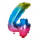 Balonek nafukovací číslo 4 duhový