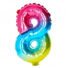 Balonek nafukovací číslo 8 duhový