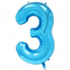 Foliový balonek 3 - modrý
