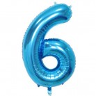 Foliový balonek 6 - modrý