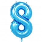 Foliový balonek 8 - modrý
