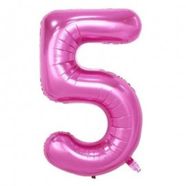 Foliový balonek 5 - růžový