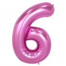 Foliový balonek 6 - růžový