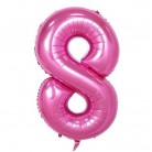Foliový balonek 8 - růžový