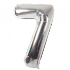 Foliový balonek 7 - stříbrný 