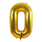Foliový balonek 0 - zlatý