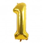 Nafukovací číslice "1" zlatá 54 cm
