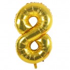 Foliový balonek 8 - zlatý