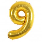 Foliový balonek 9 - zlatý
