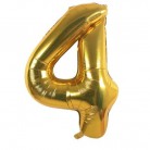 Foliový balonek 4 - zlatý
