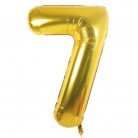 Foliový balonek 7 - zlatý