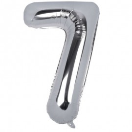 Nafukovací číslice "7" stříbrná