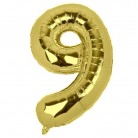 Nafukovací číslice "9" zlatá