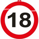 Dekorace dopravní značka 18 let - průměr 48cm