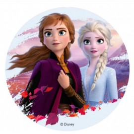 Jedlý papír Frozen 2 Anna A Elsa 20cm - Dekora