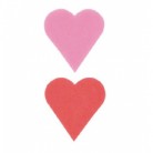 Dekorace z jedlého papíru - Srdíčka 2 cm