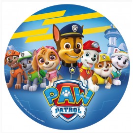 Jedlý papír Paw patrol - tlapková patrola všichni přátelé 20cm - Dekora