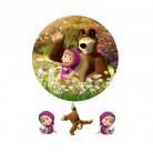 Jedlý obrázek Máša a Medvěd 20cm - Dekora