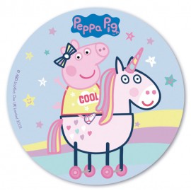 Jedlý papír prasátko Pepa a jednorožec 20cm - Dekora