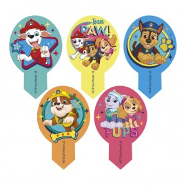 Jedlý papír zápich na dort Tlapková patrola 20 ks