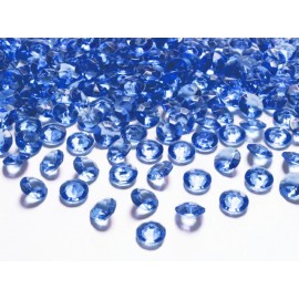 Dekorační diamant modrý 100 ks 1,2 cm
