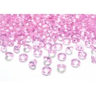 Dekorační diamant pink 100 ks 1,2 cm