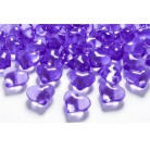 Dekorační plastová fialová srdce