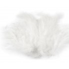 Pštrosí peří délka 9-16 cm č.9 bílá