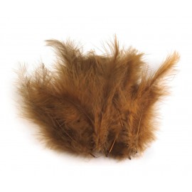 Pštrosí peří délka 9-16 cm č.25 hnědá