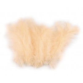 Pštrosí peří délka 9-16 cm č.36 lososová světlá