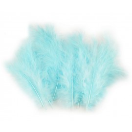 Pštrosí peří délka 9-16 cm č.32 modrá poměnková
